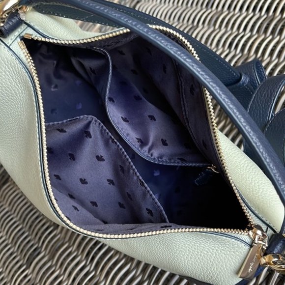 Kate Spade Pebbled Leather Crossbody Bag Light Pistachio Multi - Picture 9 of 16